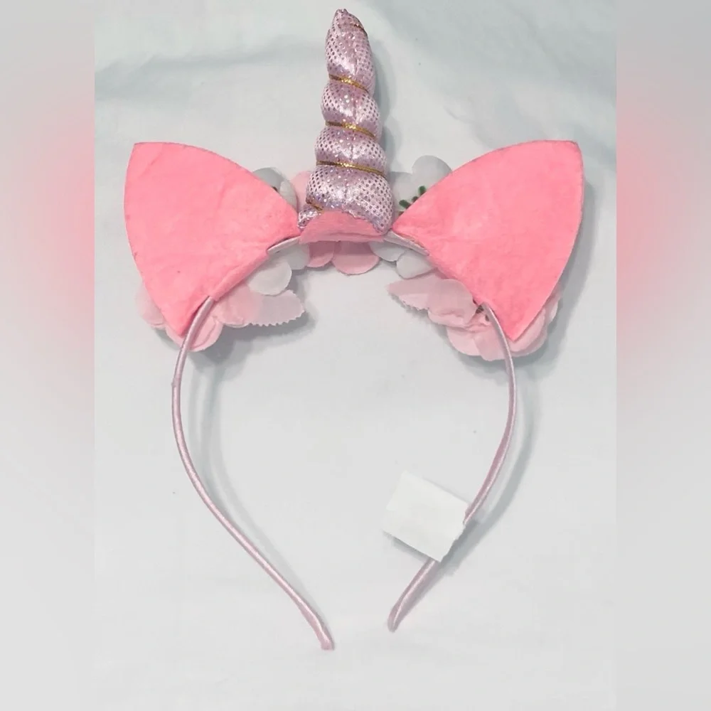 Baby girl unicorn headband pink. Aged 3+